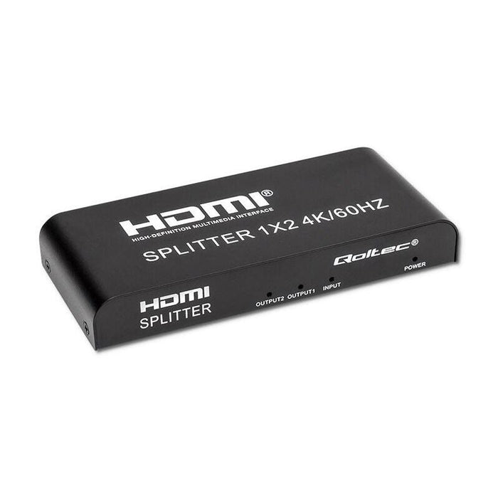 Qoltec 51797 Divisor Hdmi Activo 2 X Hdmi 4k X 2k  6gb/S  60hz