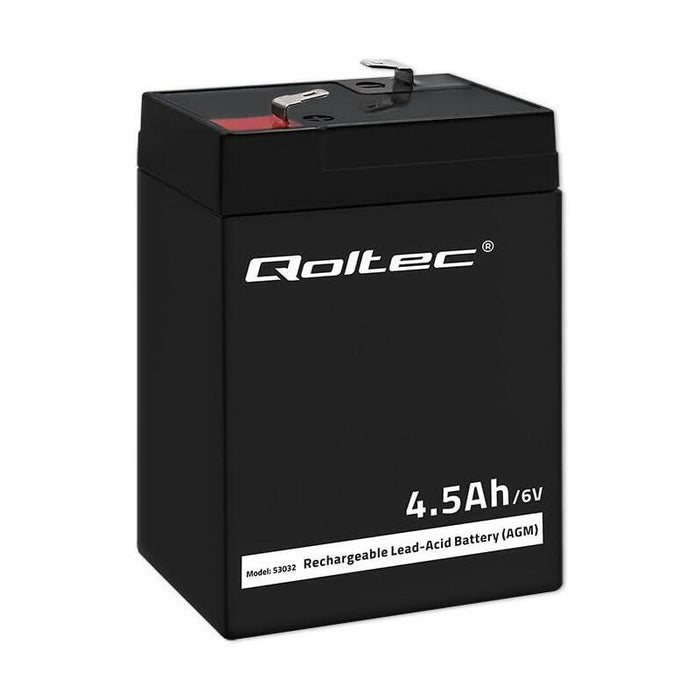 Qoltec 53032 Battery Agm 6v 4.5ah Max. 1.35a