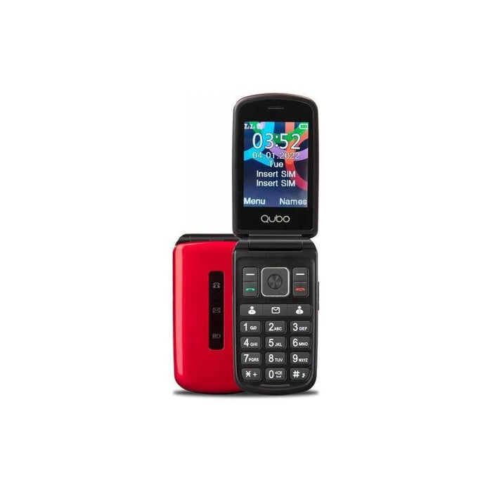 Qubo Teléfono Qubo P210nw Rd 2,8" Rojo Sos
