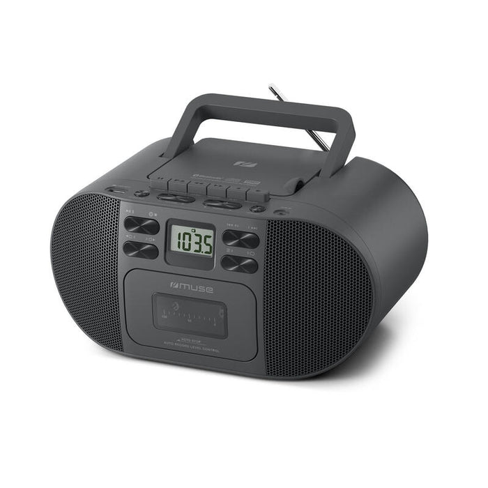 Radio Muse M-188rdc Portable  With Blu-Ray Cd Mp3 Cassette Recorder