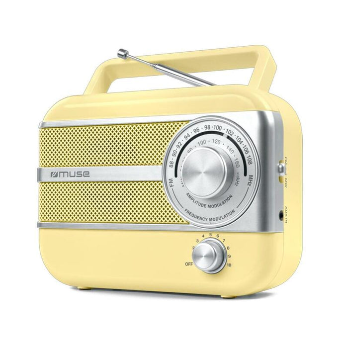 Radio Portátil Muse M-056 Sc Amarillo Vintage