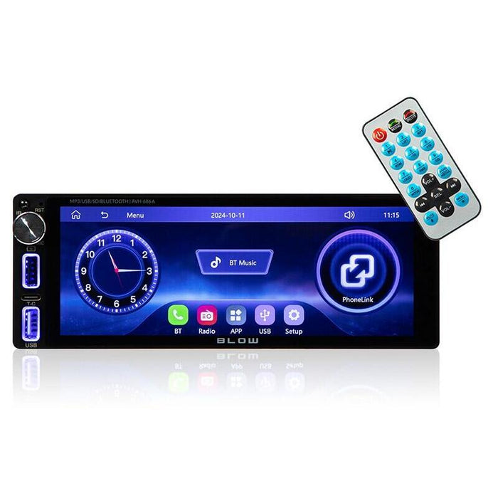 Radio Samochodowe Avh-686a 1din 7 Pulgadas Rds Mp3/Usb/Micro Sd/Bluetooth