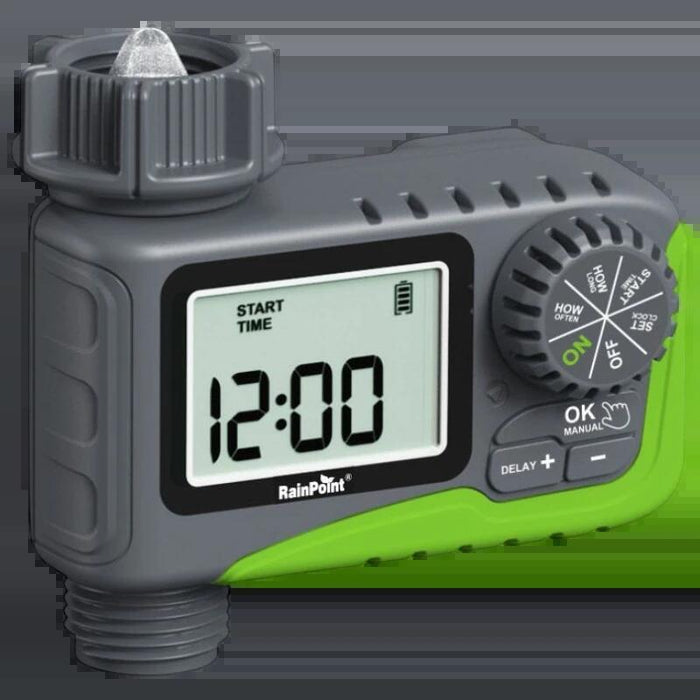 Rainpoint Itv105 Gris Y Verde - Temporizador De Manguera
