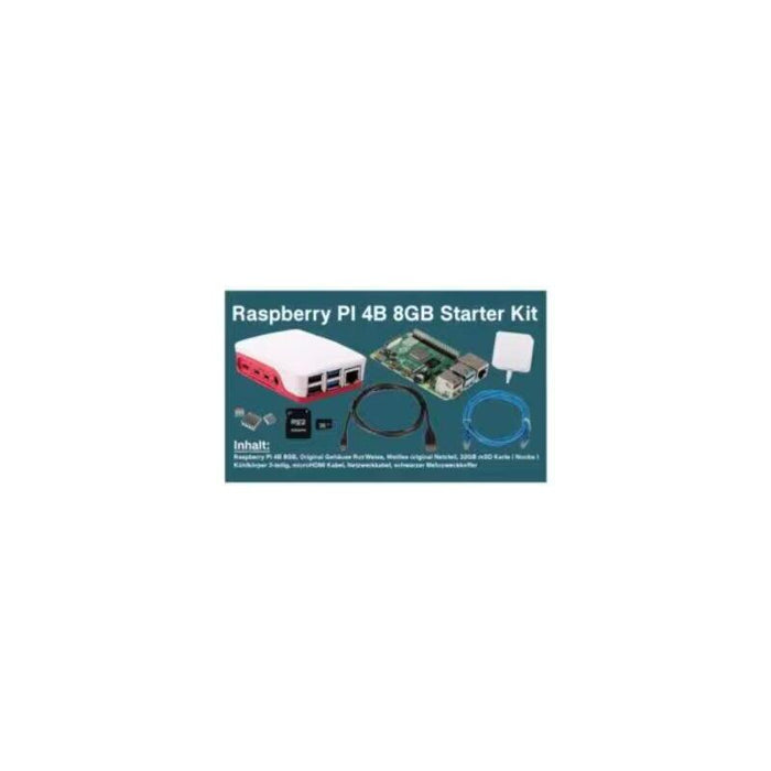 Raspberry Pi4b - 8gb - Full Kit - With Red / White Housing