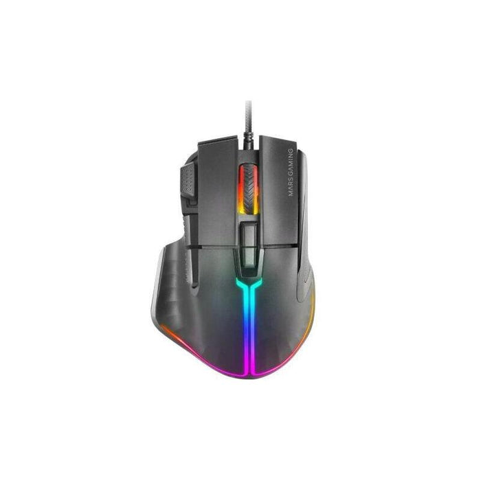 Ratón Gaming Con Cable Mars Gaming Mm-Xt - Usb · 12800dpi · 9 Botones · Abs · Negro