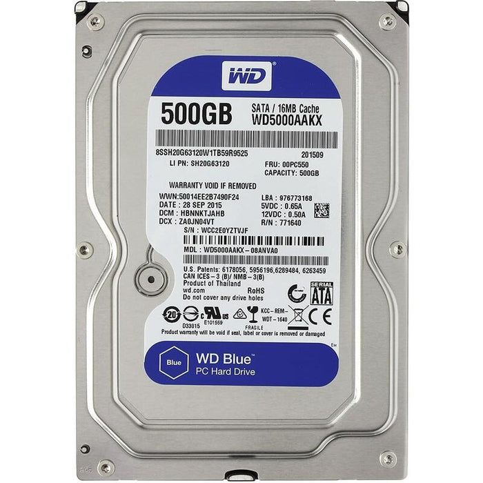Reacondicionado Hd 500gb 3,5" Sata (Varias Marcas) Garantia 6 Meses
