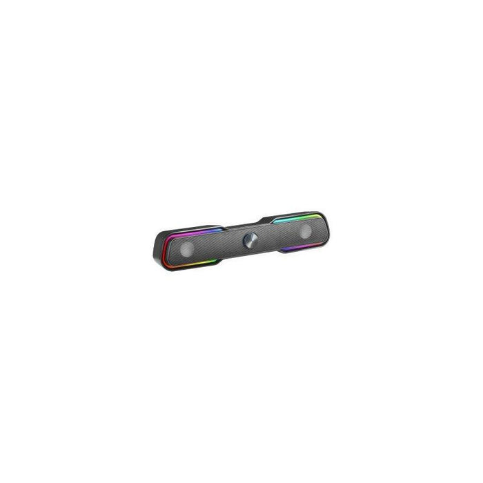 Reacondicionado - (Km0) Barra De Sonido Bluetooth Mars Gaming Msbx Black 10w Rms Iluminacion Rgb Dinamico Procesador D