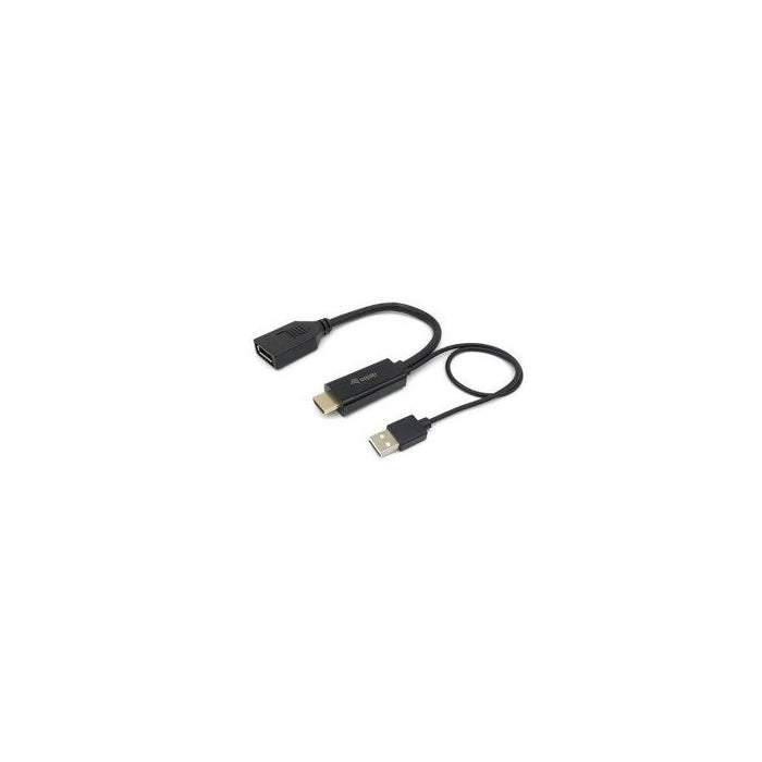 Reacondicionado - (Km0) Daptador Equip Hdmi Macho A Display Port Hembra Cash30