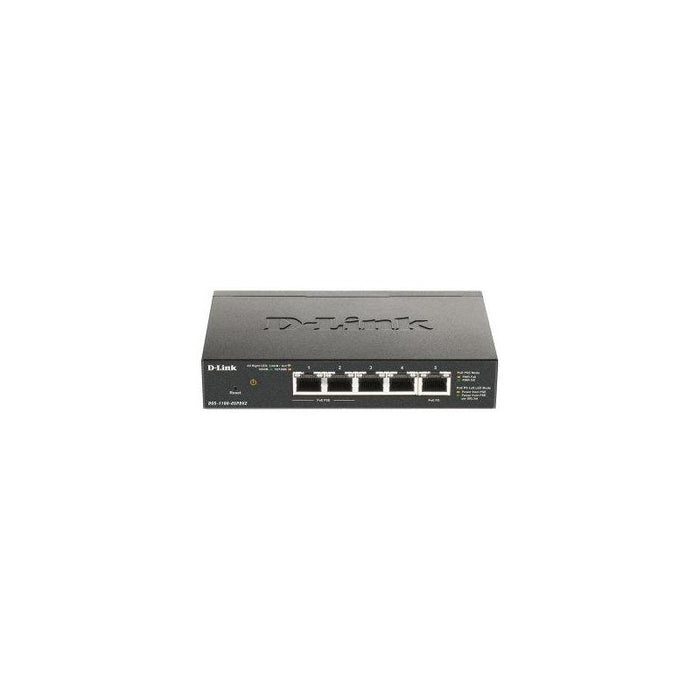 Reacondicionado - (Km0) Switch Semigestionable D-Link Dgs-1100-05pdv2 5p Giga 2p Poe (18w) 1xpd Port Para Poe Passthro