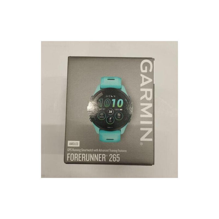 Reacondicionado - [Outlet Grade A] Garmin Forerunner 265 Smart Watch 46mm, Gps, Aqua/ Black Eu 753759313739-O