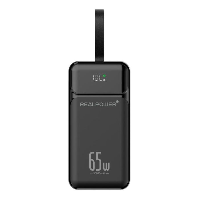Realpower Pb-27000 Pro,27.000mah,65w,2x Usb-A,2x Usb-C,Negro