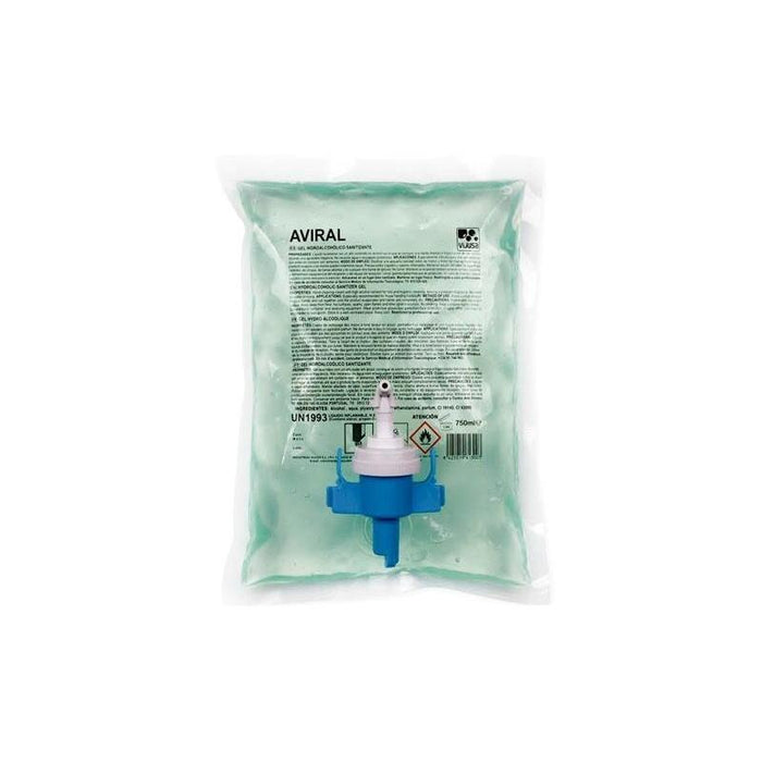 Recambio Gel Hidroalcohólico Sanitizante Para Dosificador Manual Bag 750 Ml -6 Cargas-