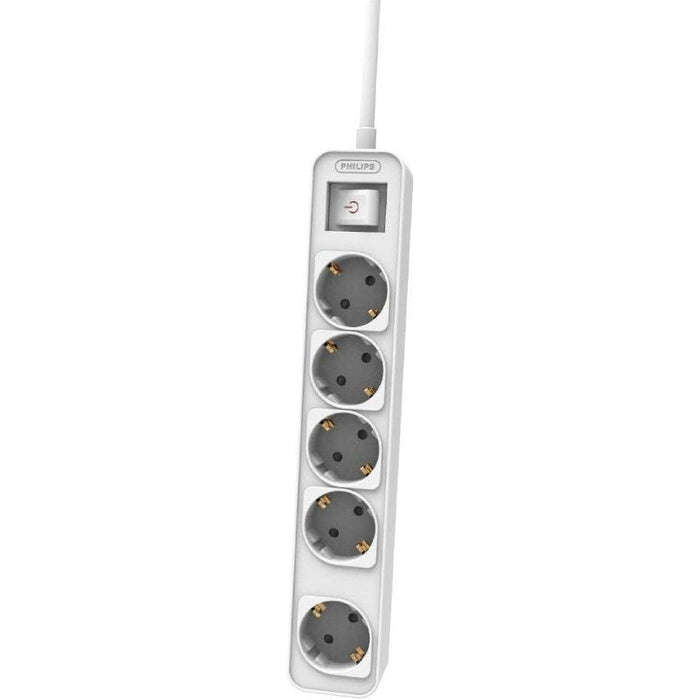 Regleta Con Interruptor Philips Chp2154w 12 5 Tomas De Corriente Cable 1.5m Blanco