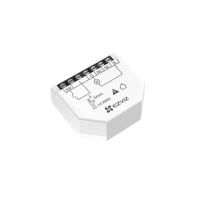 Relé Wifi Inteligente Color Blanco Control Inalámbrico De Iluminación Cs-T35-R100-W