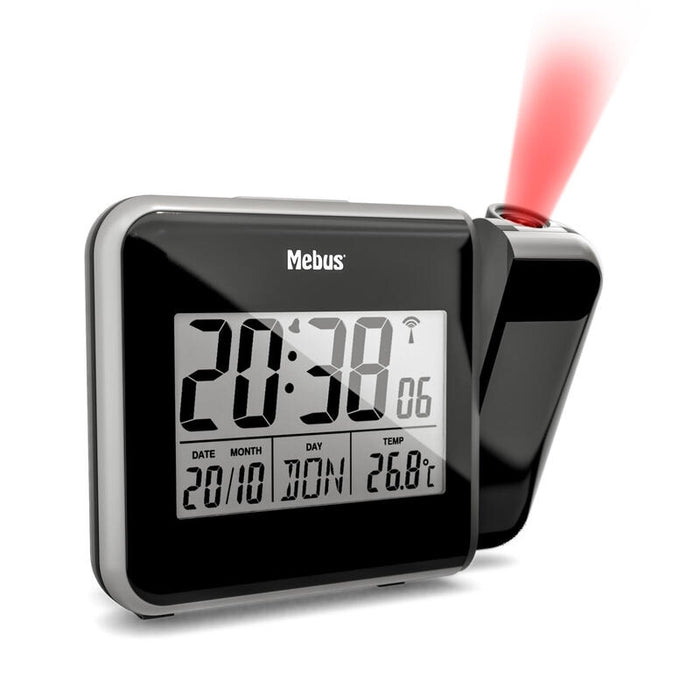 Reloj Despertador De Proyeccion Mebus 42425