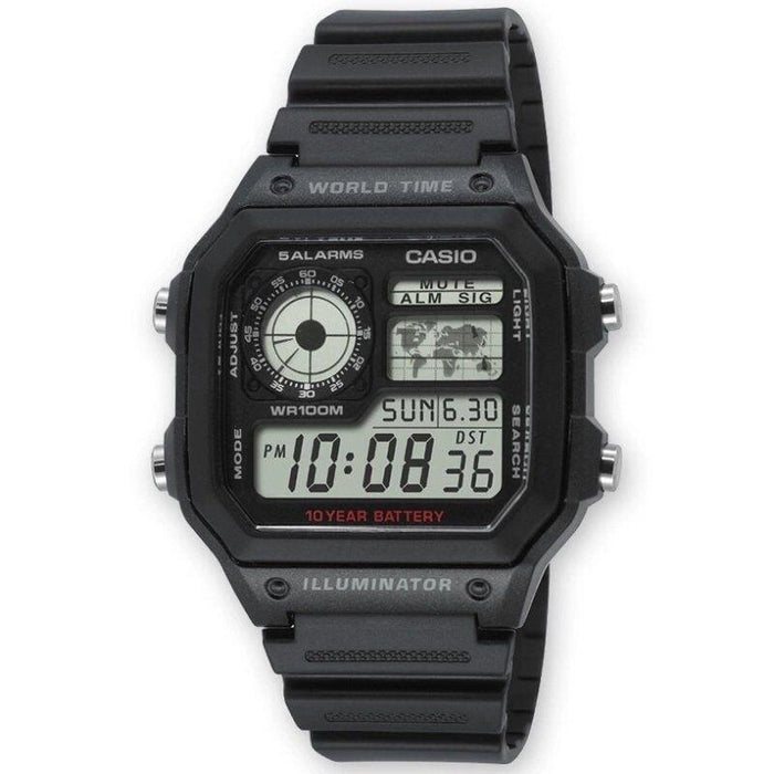 Reloj Digital Casio Collection Men Ae-1200wh-1avef 45mm Negro