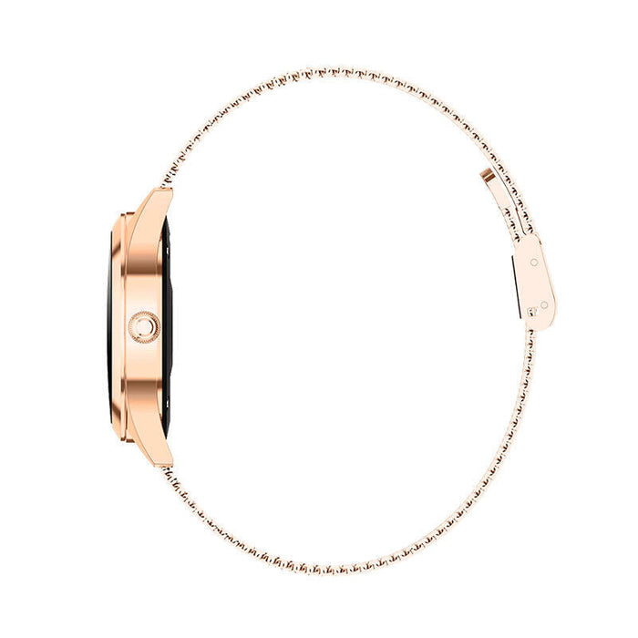 Reloj Inteligente Innjoo Voom Gold Pantalla Color 2.6cm Cuantificador Salud 15 Días Batería Compat. Android/Ios