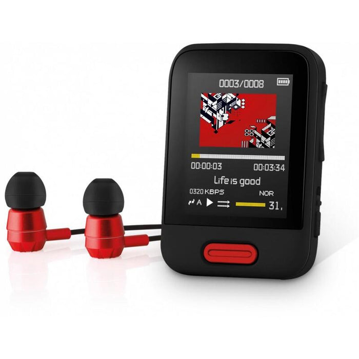 Reproductor Mp3 Np4 Sfp 7716bk 16gb Bluetooth Pantalla 1,8 Pulgadas