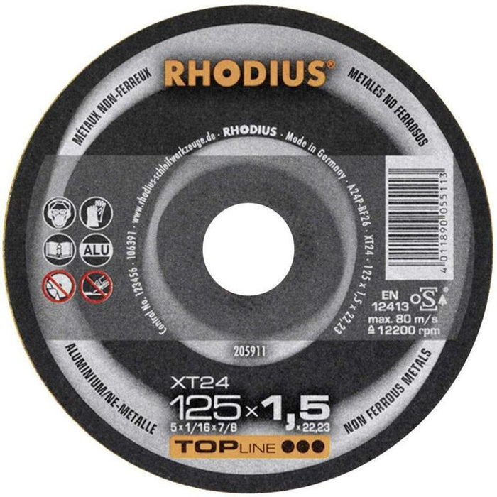 Rhod 205911 Xt Discos De Corte Xt 24 125x1,5x22,23