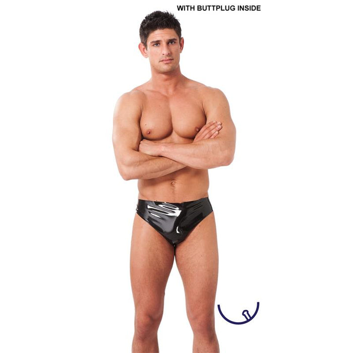 Rimba Latex Play Boxer Con Plug Talla (Interno):M