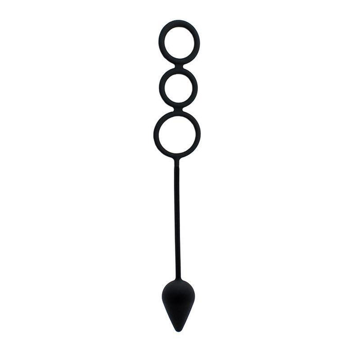 Rimba Latex Play Cadena Anal Color Negro Talla (Interno):M/L