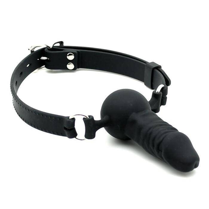 Rimba Latex Play Mordaza Con Dildo