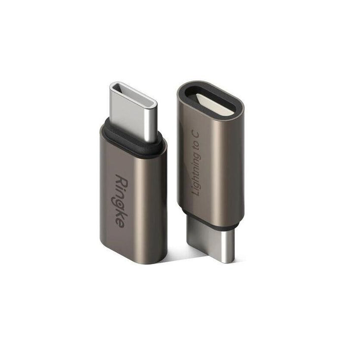 Ringke Converter Type-C Male To Lightning Female (2pcs) Gunmetal
