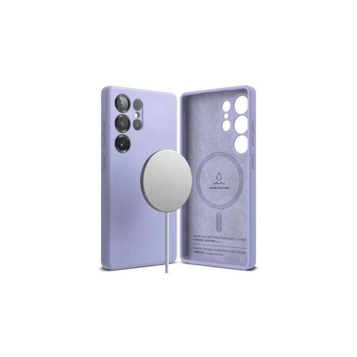 Ringke Galaxy S25 Ultra Case Silicone Magnetic Lavender