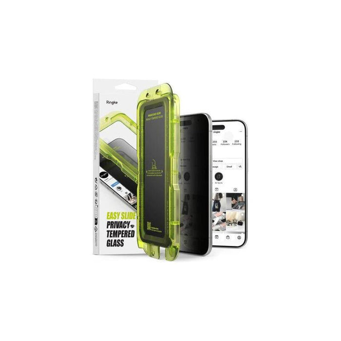 Ringke Iphone Air Screen Protector Premium Easy Slide Privacy Tempered Glass 9h With Installation Jig (2pcs) Transparent