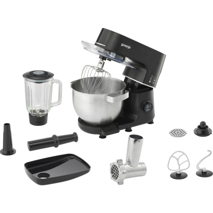 Robot De Cocina Gorenje Mmc1000scb, 1000 W, Capacidad Del Recipiente: 6 L, 12 Velocidades, Báscula Integrada, Color Negro