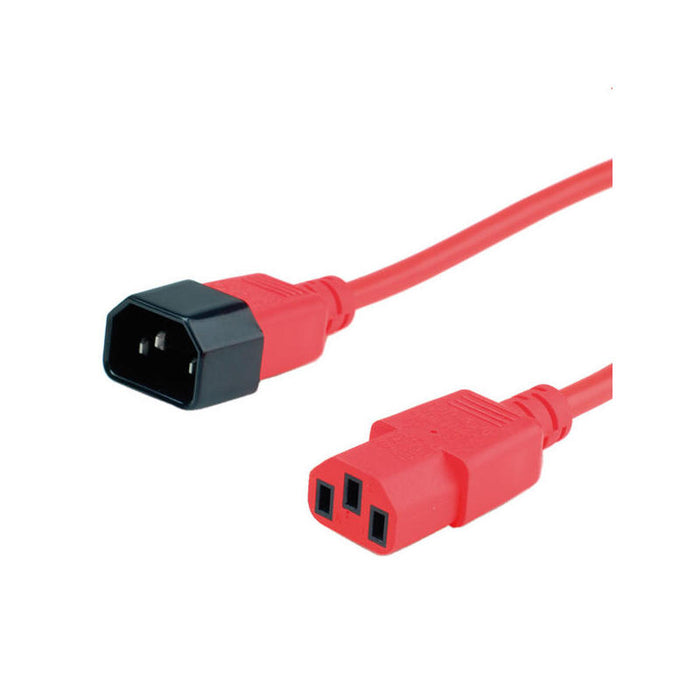 Roline 19.08.1520 Cable De Transmisión Rojo 1,8 M C14 Acoplador C13 Acoplador