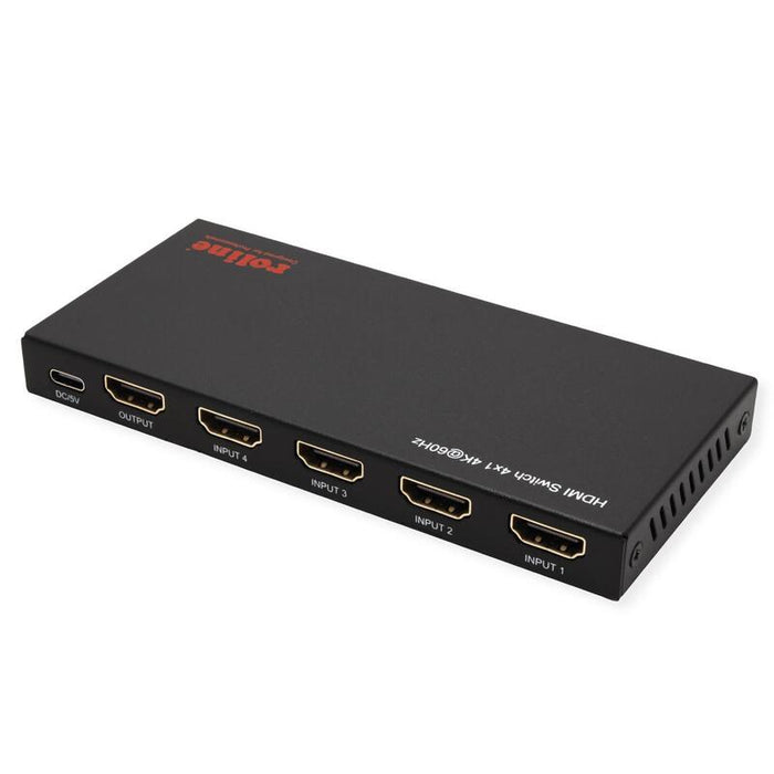 Roline 4k Hdmi Switch, 4-Fach, Mit Fernbedienung