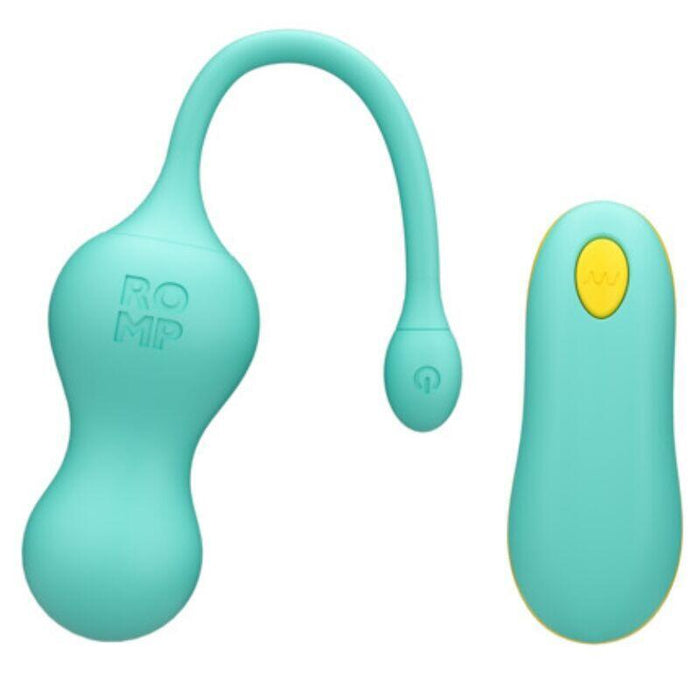 Romp - Cello Huevo Vibrador Multifunción Turquesa Control Remoto