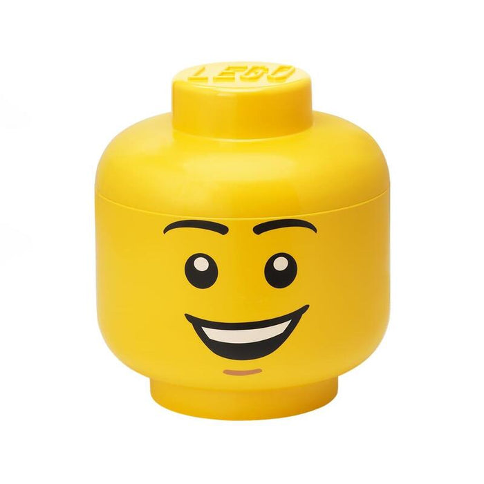 Room Copenhagen Lego Storage Head  "Happy Boy", Gross (Amarillo) 40320820