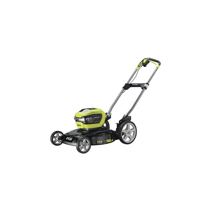 Cortacésped Ryobi Max Power  Inalámbrico Ry36lmmx51a-140, 36 Voltios, Cortacésped Verde/Negro, Batería De Iones De Litio 4 Ah 5133004591