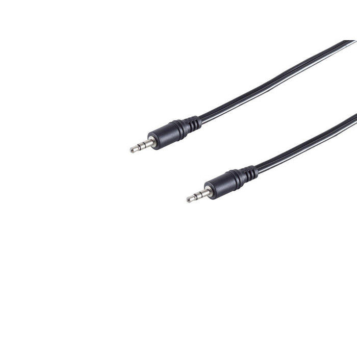 S-Conn Audiocable 3,5mm Klinke Stereo, 5,0m Negro,