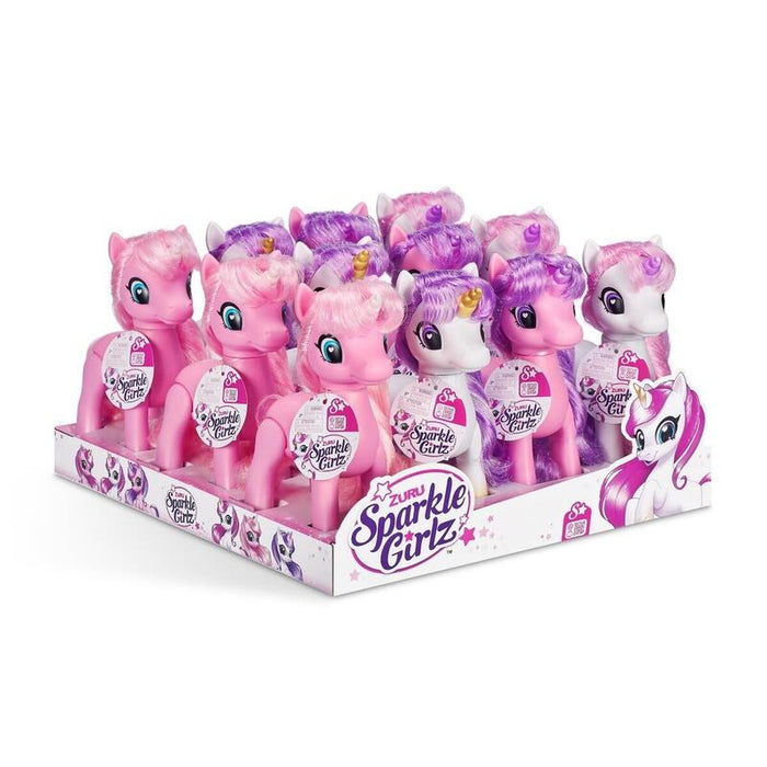 Figurki Jednorozce Z Kucykami Karton 12 Sztuk