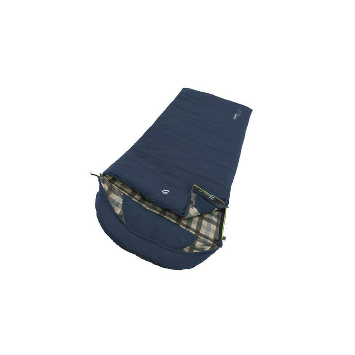 Saco De Dormir Outwell Camper Lux Cremallera Derecha Azul
