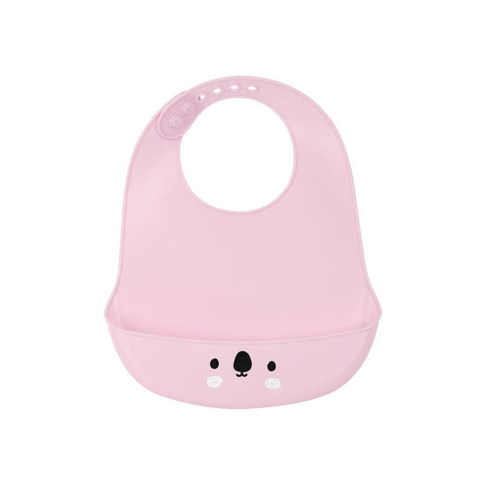 Safta Babero De Silicona "Koala" Pink