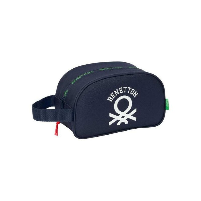 Safta Benetton Together Neceser De 5l - Cremallera - Asa Lateral - Adapatable A Carro - 260x120x150mm - Azul