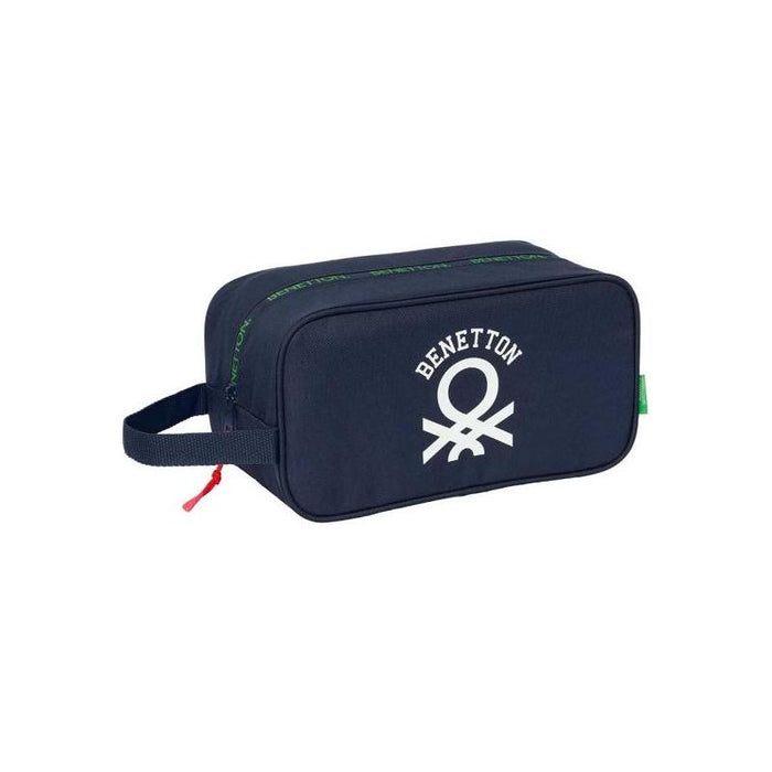 Safta Benetton Together Zapatillero - Asa Lateral - 6l - Facil Transporte - 290x140x150mm - Azul Marino