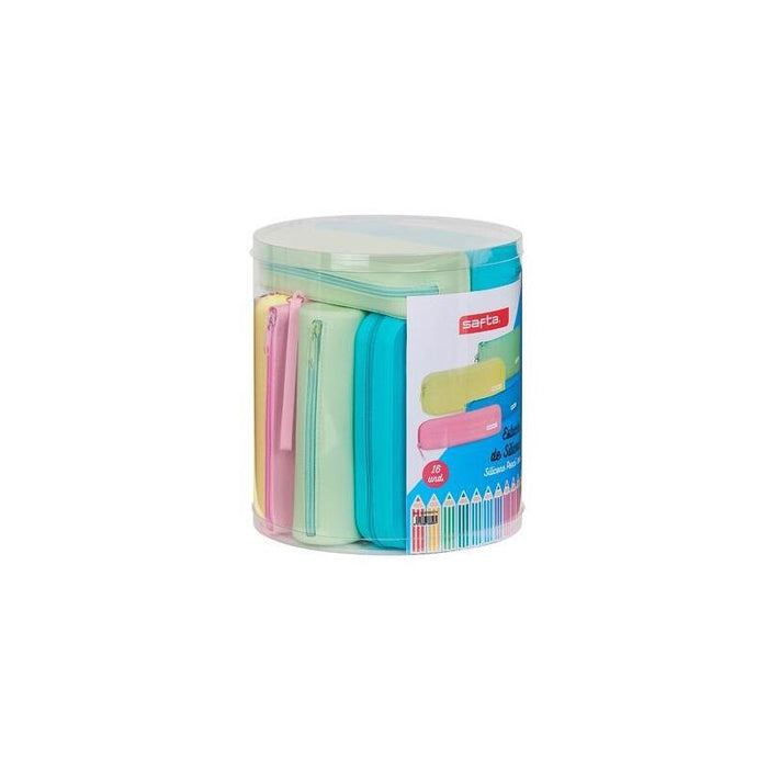 Safta Set De 16 Portatodos Silicona Sutidos Colores Surtidos