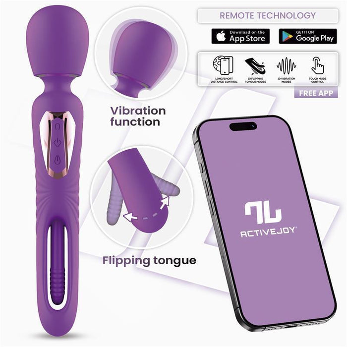 Salma Masajeador Con Flipping Tongue Y Vibración Con App