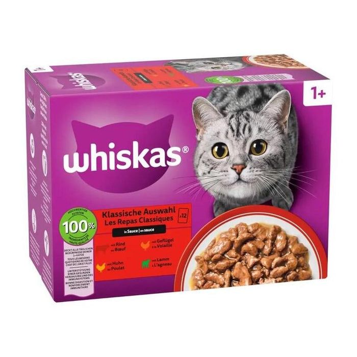 Salsa Whiskas Para Aves, Cordero, Lana Y Pollo (Sobre De 80 X 85 G)