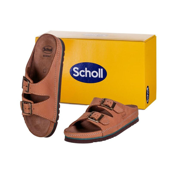 Sandalias Cómodas Scholl Air Bag Tira Trasera Marrón 40