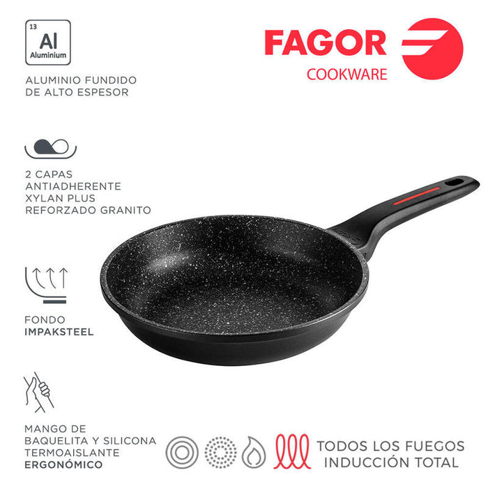 Sarten Alutherm Ø24cm Aluminio 3004 Fagor