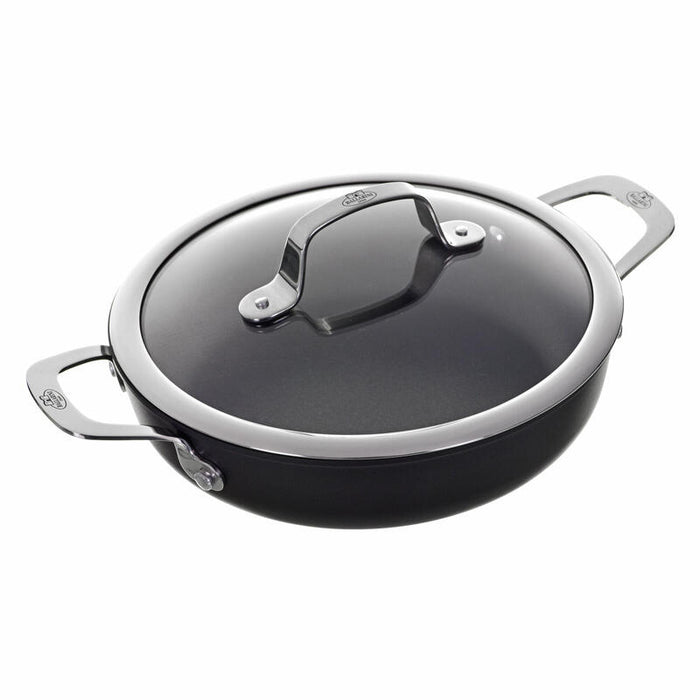 Sartén Ballarini Alba Honda Con 2 Asas Titanio 24 Cm Albg3ed.24d