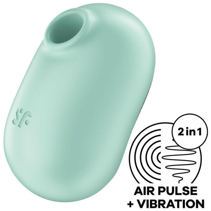 Satisfyer - Pro To Go 2 Estimulador Y Vibrador Doble Verde