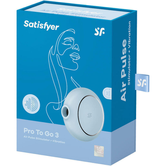 Satisfyer Pro To Go 3 Estimulador Y Vibrador Doble - Azul