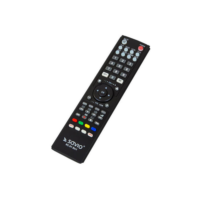 Savio Rc-01 Mando A Distancia Ir Inalámbrico Audio, Dvd/Blu-Ray, Sistema De Cine En Casa, Proyector, Sat, Tv, Vcr Botones